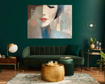 Patchwork Beauty Gaze van De Mooiste Kunst