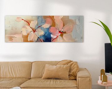 Abstract Bloemen van Abstract Schilderij