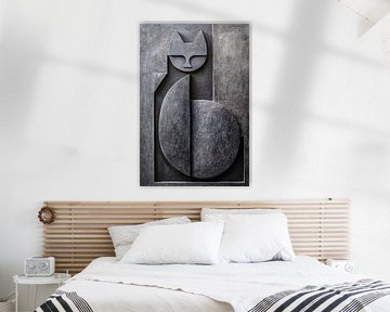Kat Abstract Sculptuur van Jacky