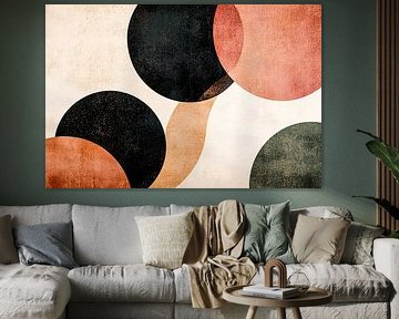 Geometric abstract circle design by Art & Soul Creations