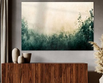Abstracte tinten in groen beige van Art & Soul Creations
