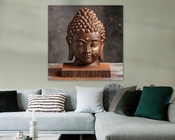 Stille Zoetheid - Buddha Chocolade Standbeeld van Surreal Media