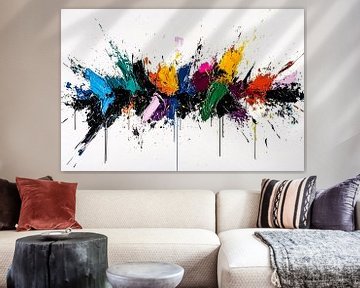 Kleurrijke abstracte verfspatten kunst van Imperial Art House