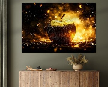 Gouden appel in warm licht van Imperial Art House