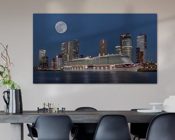 Rotterdam, Cruiseschip aan de Holland-Amerikakade van U&U Art