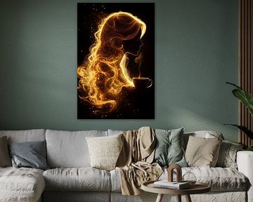 femme avec du café sur Egon Zitter