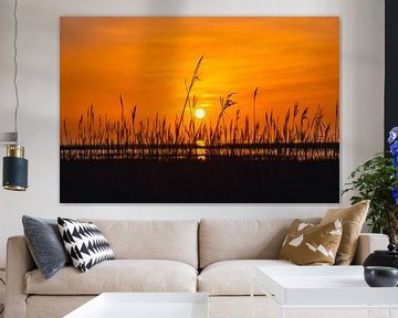 Sunset on the North Sea coast by Catrin Grabowski
