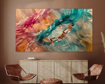 Velvet Bracelet - Colourful Flow