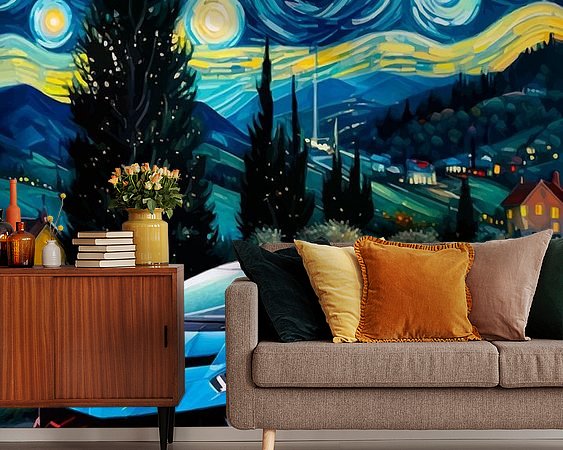 Example of the artwork in a room