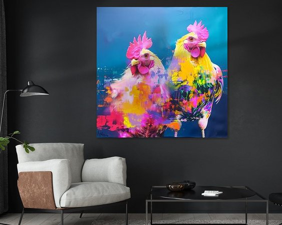 Example of the artwork in a room