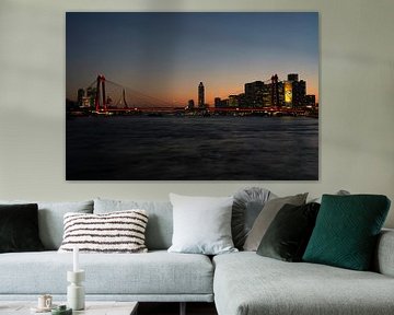 Skyline Rotterdam van Sjaak Kooijman