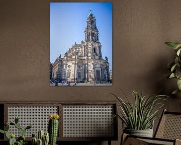Dresden - Hofkerk Dresden (Kathedraal van Sanctissimae Trinitatis) van t.ART