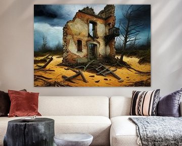 een ruïne in de duinen van Nick Wendt