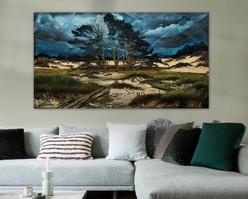Storm in de duinen van Nick Wendt