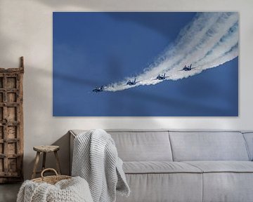 Vier op een rij, Blue Angels in actie! van Jaap van den Berg