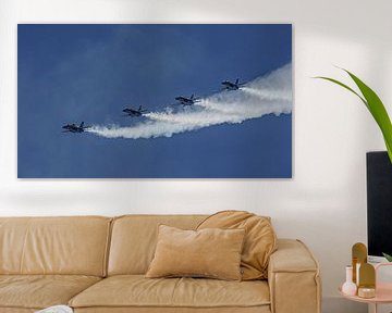 Vier op een rij, Blue Angels in actie! van Jaap van den Berg