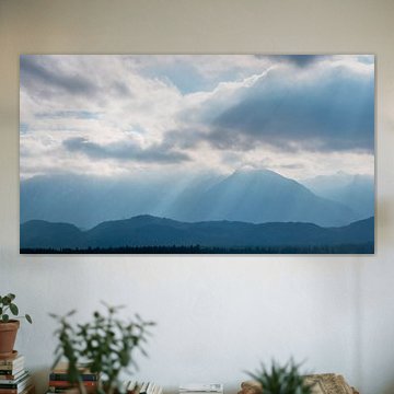 Allgäuer berg met wolken