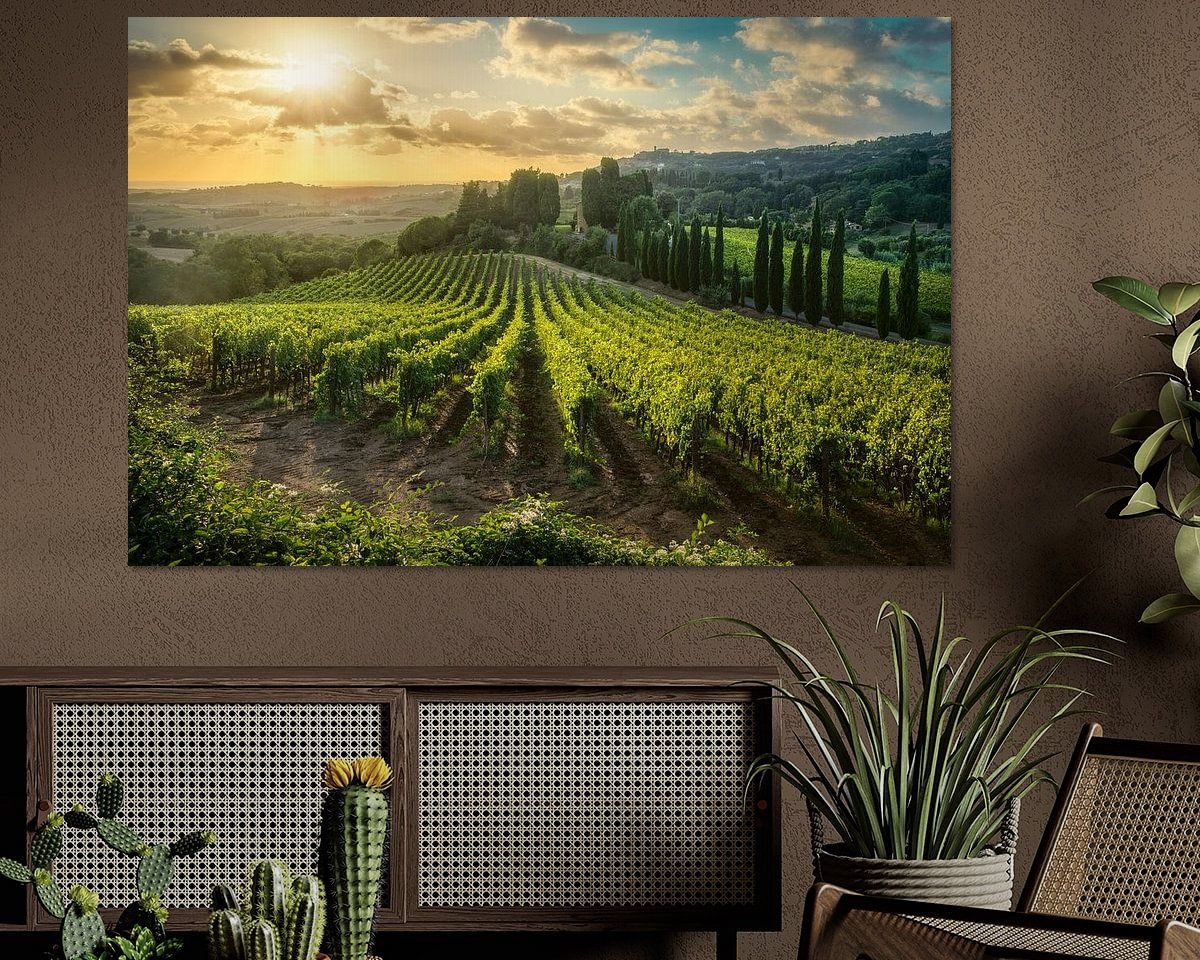 Example of the artwork in a room