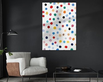 Abstract White Coloured Dots
