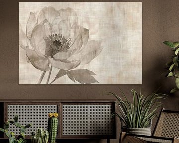 Bloemen Schilderij | Sepia Whispers van Modern Collection