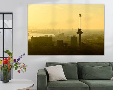 Euromast in Rotterdam tijdens zonsondergang over de Nieuwe Maas van Sjoerd van der Wal Fotografie