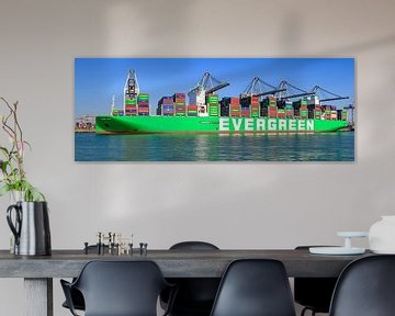 Containerschip Ever Alp aangemeerd bij de containerterminal van Sjoerd van der Wal Fotografie