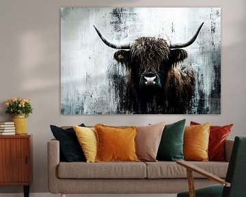 Stoere Schotse hooglander portret van Imperial Art House