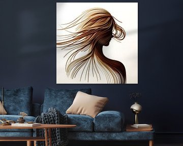 Touw Portret van FoXo Art
