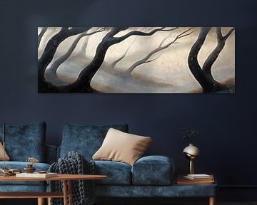 Mistige Woudsilhouetten van Whale & Sons