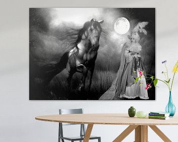 Fantasy and Woman With Horse