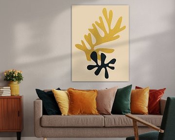 Moderne organische abstracte bladeren van FRESH Fine Art