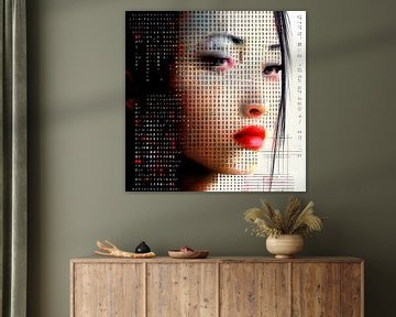 woman portrait digital futuristic abstract technology modern by gm_designs
