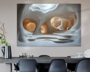 driedimensionale fantasie achtergrond abstracte structuren van Egon Zitter