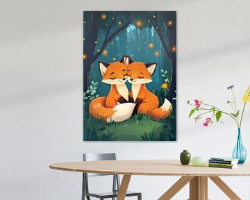 Loving Foxes – Magic of the Night by HyggeHavn