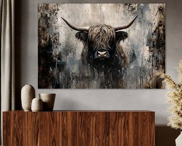Schotse hooglander met hoorns van Art & Soul Creations