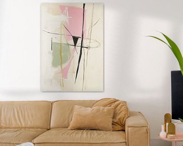Minimal Contemporary Sage Pastel Abstract by Niklas Maximilian