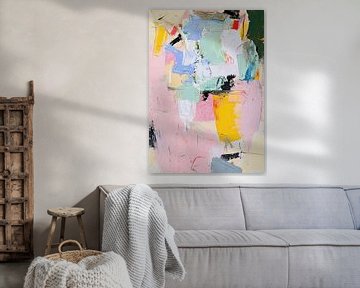 Abstract Shabby Pastel Pink by Niklas Maximilian