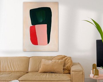 Contemporary Modern Abstract Pink Scandi by Niklas Maximilian