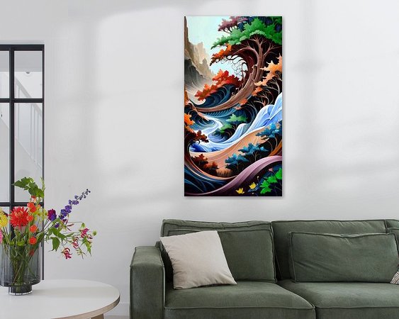 Example of the artwork in a room