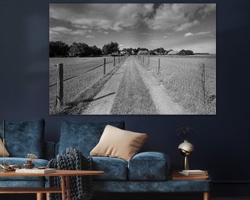 Landweg naar Niehove – tijdloze rust in zwart-wit van KB Design & Photography (Karen Brouwer)