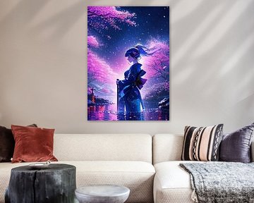 Anime Meisje Goddes Neon van MIROKKU