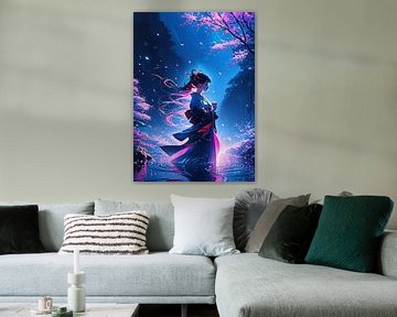Anime Girl Goddes Neon 2 van MIROKKU
