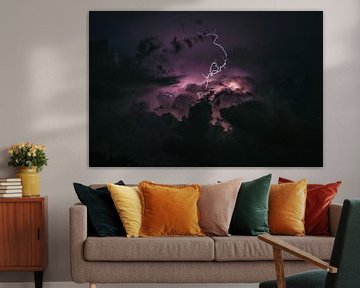 "Elektrische storm in de nachtelijke hemel" van kautsar1 art