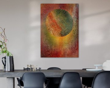 Planet Circle Structure 2 Red by Claudia Gründler