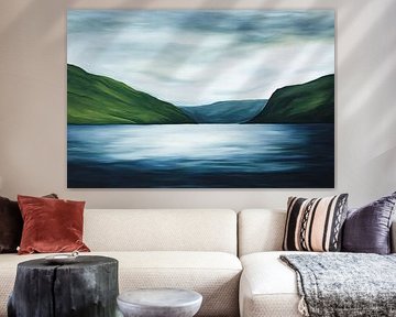 Mountain lake by Poster Art Shop