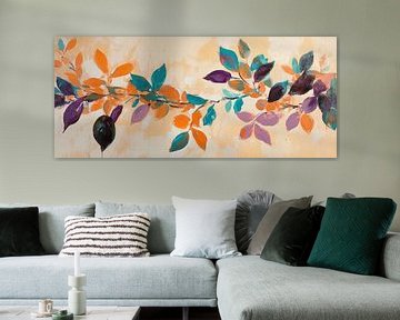 Kleurrijke bladeren van Poster Art Shop