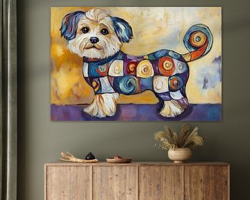 Colourful dog by Poster Art Shop