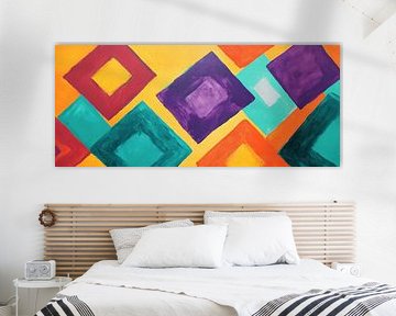 Colourful squares by Poster Art Shop
