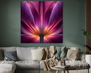 paarse tulp abstract
