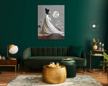 Japandi - In the Moment of the Moon by Gisela- Art for You